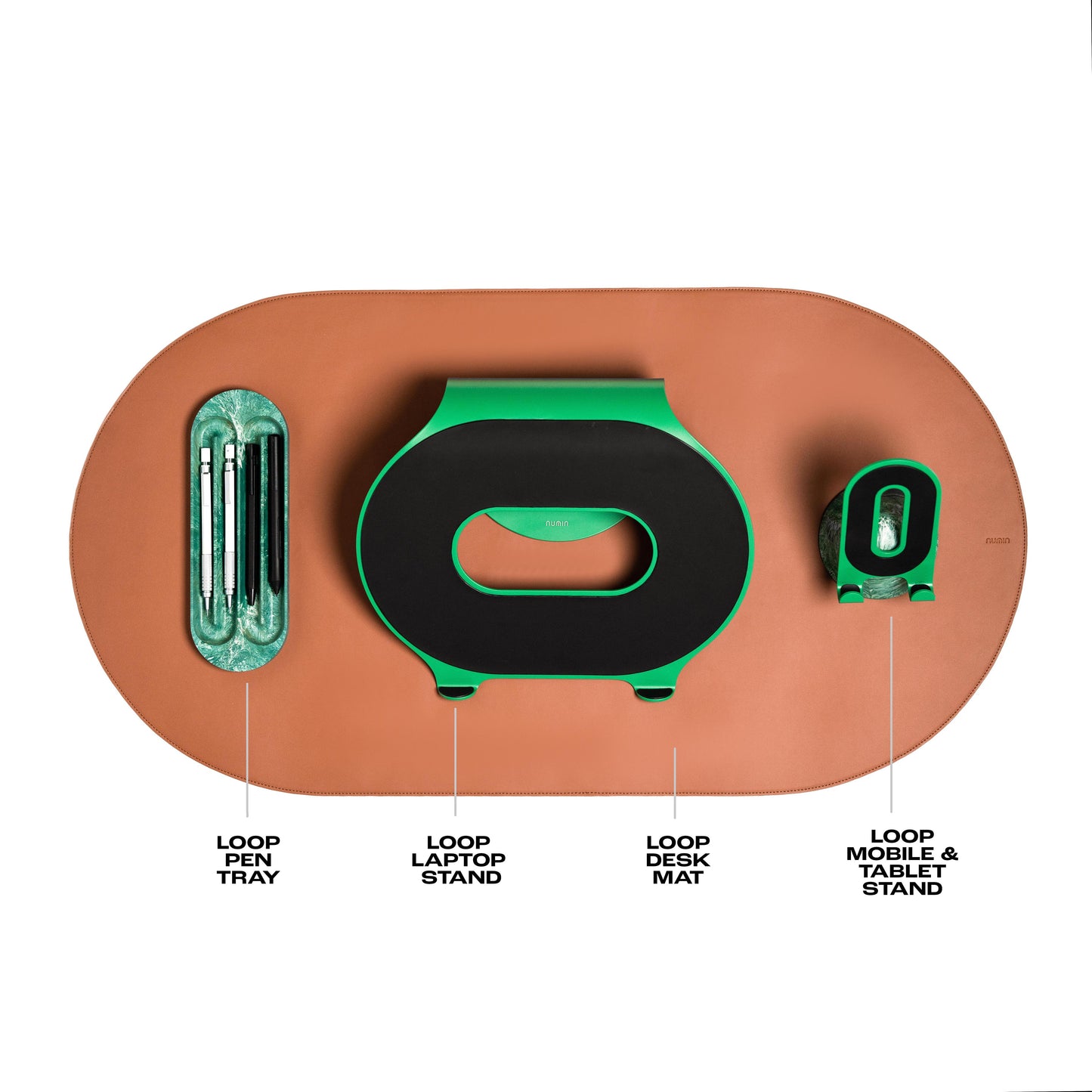 NUMIN LOOP DESK SET - GREEN