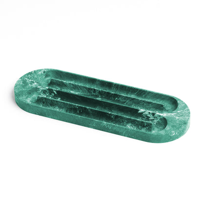 LOOP Marbled Pen Tray- Green