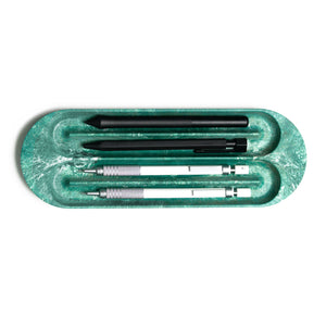 LOOP Marbled Pen Tray- Green