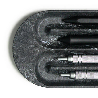 LOOP Marbled Pen Tray- Graphite